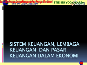 LEMBAGA KEUANGAN DALAM SISTEM KEUANGAN