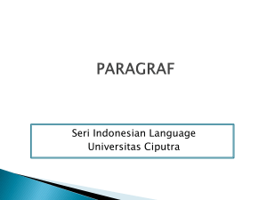 paragraf - Universitas Ciputra