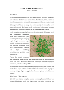 HIJAUAN LEGUME POHON MINERAL BLOK SUPLEMEN