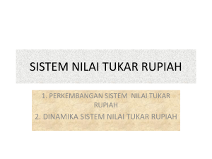 sistem nilai tukar rupiah