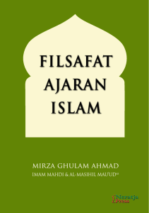 FILSAFAT AJARAN ISLAM Hadhrat Mirza Ghulam