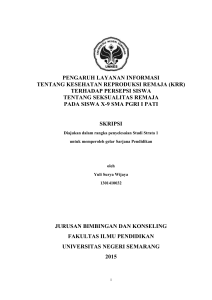 pengaruh layanan informasi tentang kesehatan reproduksi