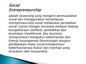 Sosial Entrepreneur 2