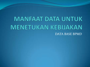 manfaat data untuk menetukan kebijakan