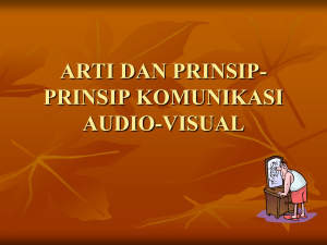 arti dan prinsip-prinsip komunikasi audio-visual