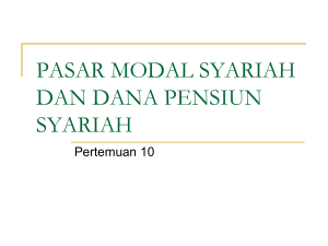 PASAR MODAL SYARIAH
