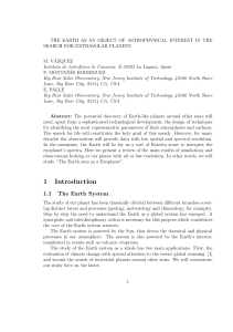 The Earth as an Object of Astrophysical Interest in the Search for
