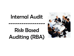 resiko dan peran auditor intern