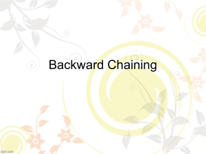 Backward Chaining - E