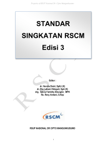 STANDAR SINGKATAN RSCM Edisi 3