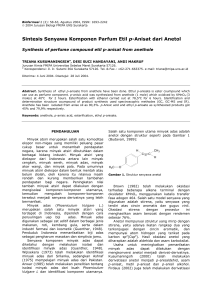 Sintesis Senyawa Komponen Parfum Etil p