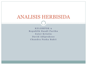 analisis herbisida