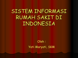 SISTEM INFORMASI RUMAH SAKIT DI INDONESIA