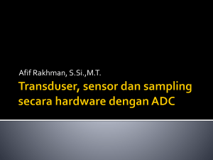 Sensor dan sampling ADC