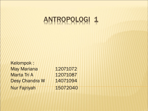 Antropologi 1