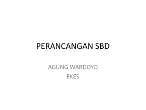 PERANCANGAN SBD