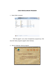 CARA MENJALANKAN PROGRAM 1. Buka folder program Pilih file