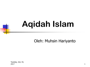 Aqidah Islam - Blog UMY Community