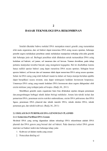 2 DASAR TEKNOLOGI DNA REKOMBINAN