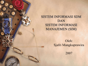 sistem informasi sdm dan sistem informasi manajemen (sim)