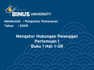 Title Goes Here - Binus Repository