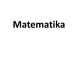 Logika matematika Logika matematika