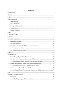 Daftar Isi Kata Pengantar - Repository of Maulana Malik Ibrahim