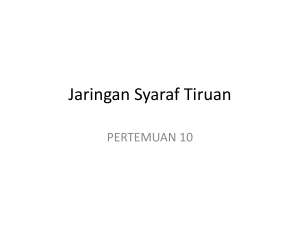 Jaringan Syaraf Tiruan