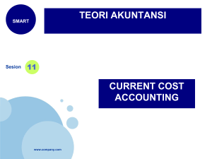 akuntansi nilai sekarang (current cost accounting)