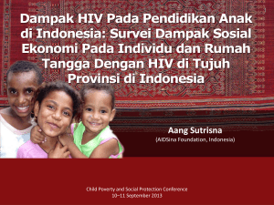 Dampak HIV Pada Pendidikan Anak di Indonesia Survei