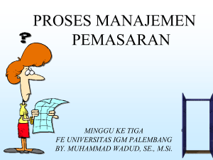 proses manajemen pemasaran