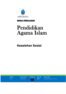 Modul Pendidikan Agama Islam [TM9]