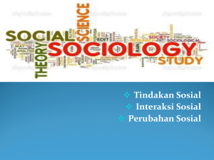Tindakan, Interaksi, Perubahan Sosial (sosiologi desain)