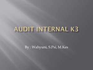 Audit Internal K3