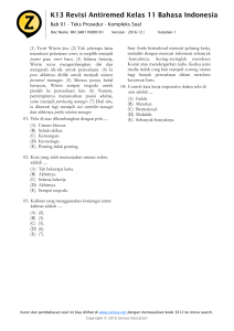 K13 Revisi Antiremed Kelas 11 Bahasa Indonesia