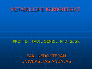 METABOLISME KARBOHIDRAT