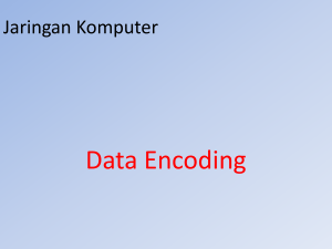 3 DATA ENCODING