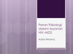 Peran Psikologi dalam layanan HIV-AIDS