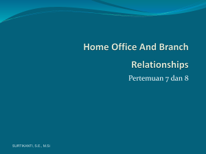 Home Office And Branch Relationships