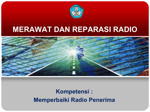 Merawat dan Perbaikan Radio Penerima2009-08