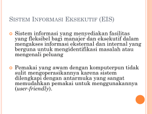 Sistem Informasi Eksekutif (EIS) - E