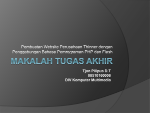 makalah tugas akhir