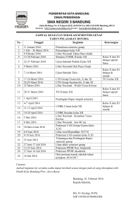 Agenda Sekolah - SMAN 3 Bandung