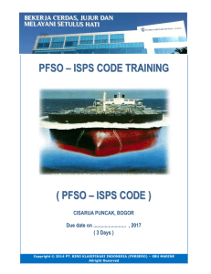 PFSO - ISPS Code