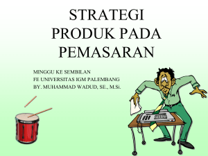 strategi produk pada pemasaran