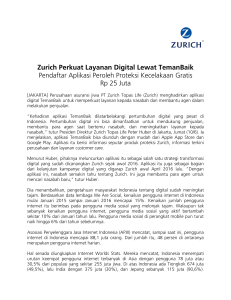 Zurich Perkuat Layanan Digital Lewat TemanBaik