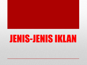 JENIS-JENIS IKLAN