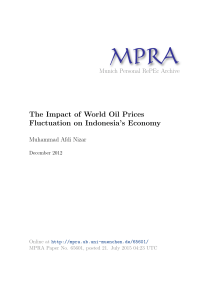 The Impact of World Oil Prices Fluctuation on Indonesia`s Economy