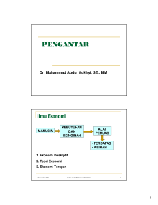 PENGANTAR EKONOMI-1 - Official Site of MOHAMMAD ABDUL