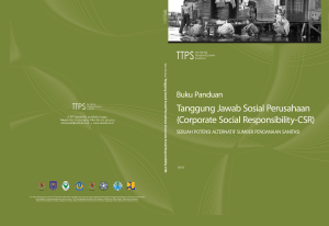 Buku Panduan Tanggung Jawab Sosial Perusahaan (CSR)